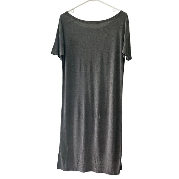 T by Alexander Wang Women's Gray T-Shirt Dress Short Sleeve Pocket Size XS - Picture 2 of 6